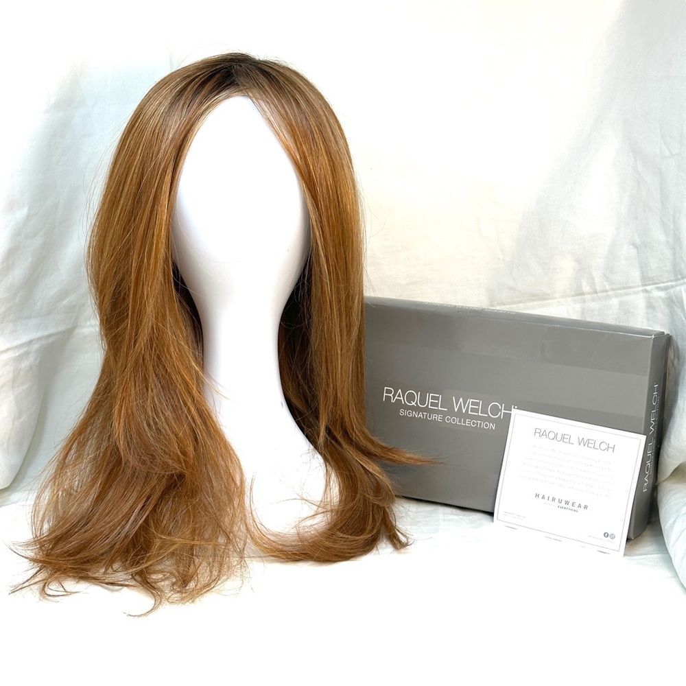 Raquel Welch Scene Stealer Wig (RW) SS29-33 Iced Pumpkin Spice In Box Long Red
